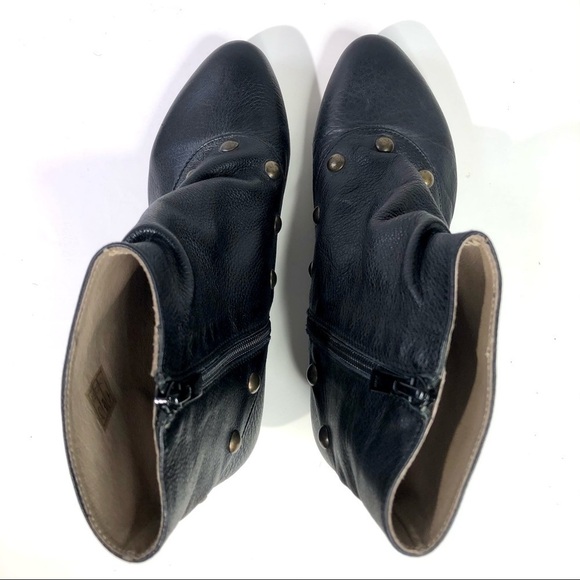 Eric Michael slouchy booties black w/ brass studs - Picture 11 of 11